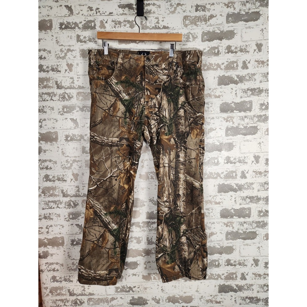 Realtree Jeans Mens Size‎ 38x30 Brown Camo Hunting Outdoors Fishing
